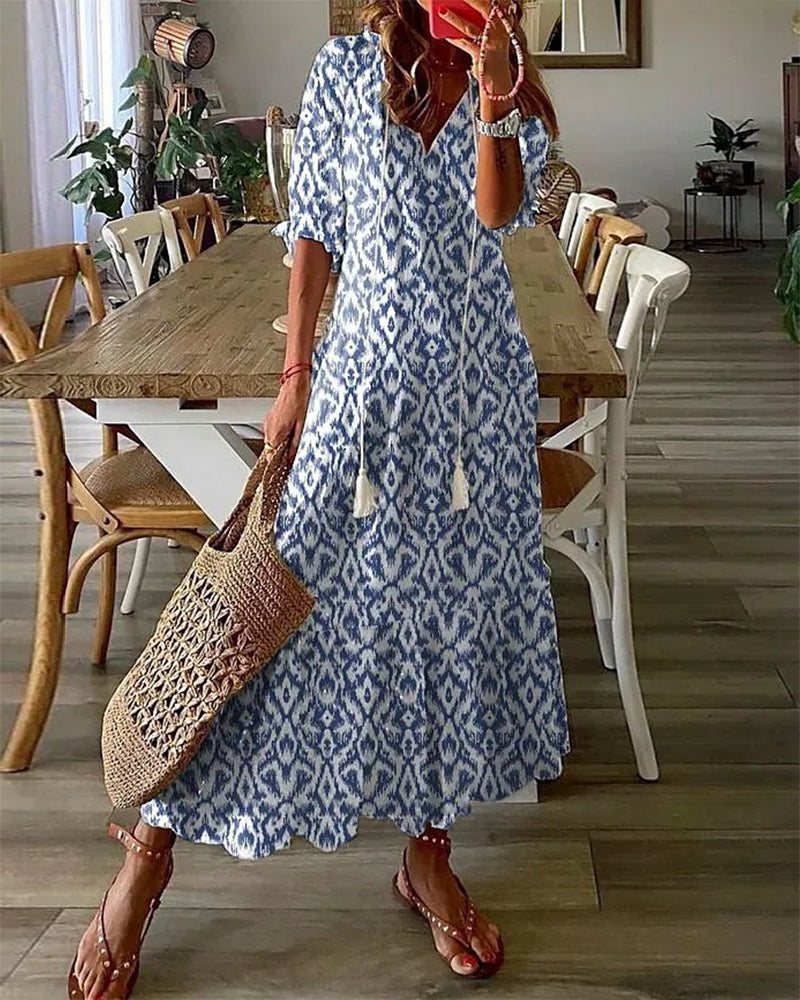 Dianna™ - Rochie Boho cu Acoperire pentru Burtă