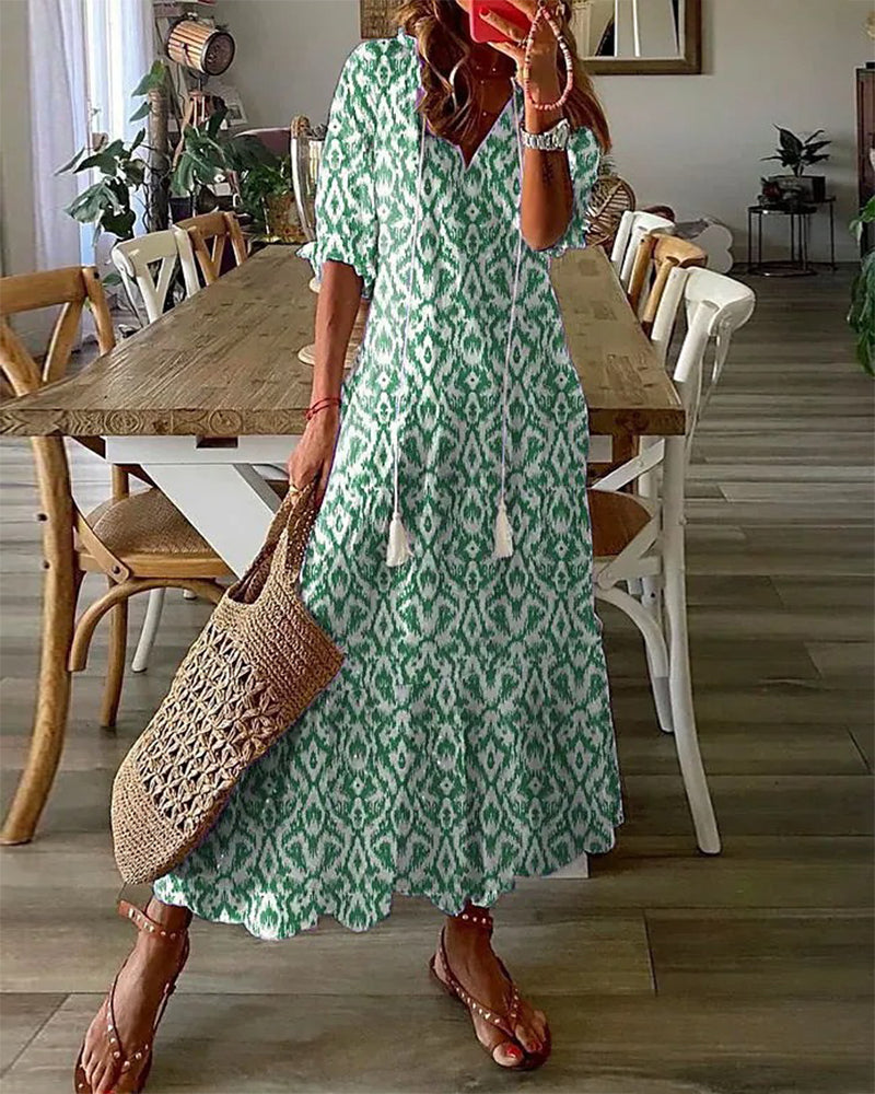 Dianna™ - Rochie Boho cu Acoperire pentru Burtă