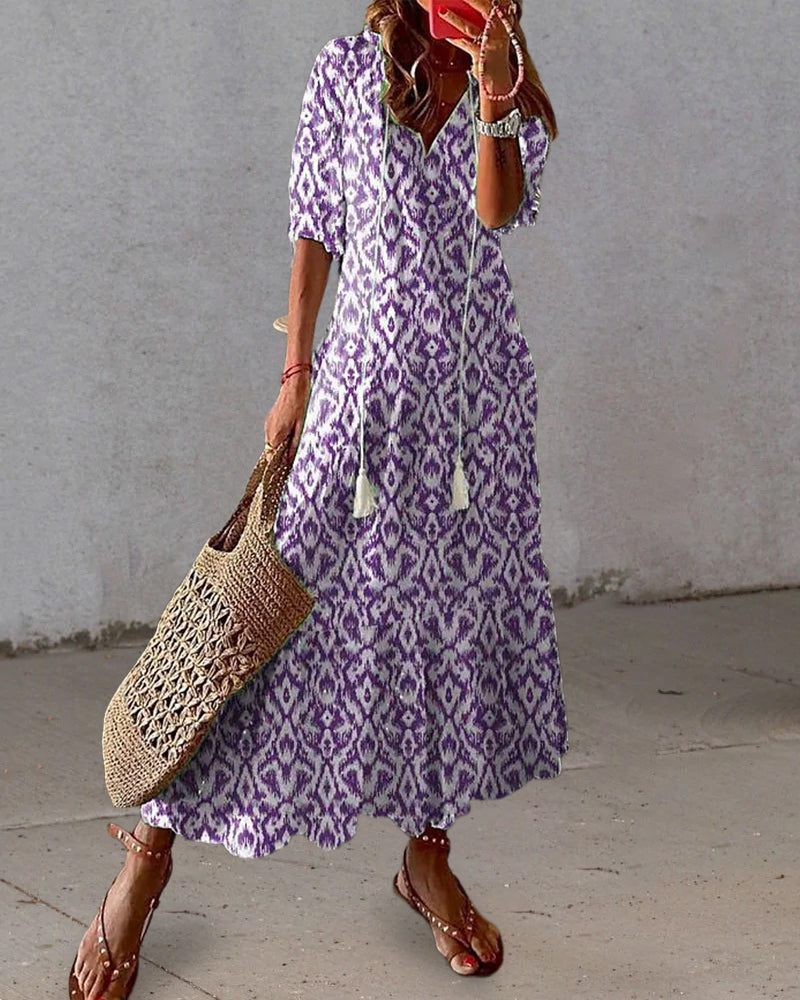 Dianna™ - Rochie Boho cu Acoperire pentru Burtă