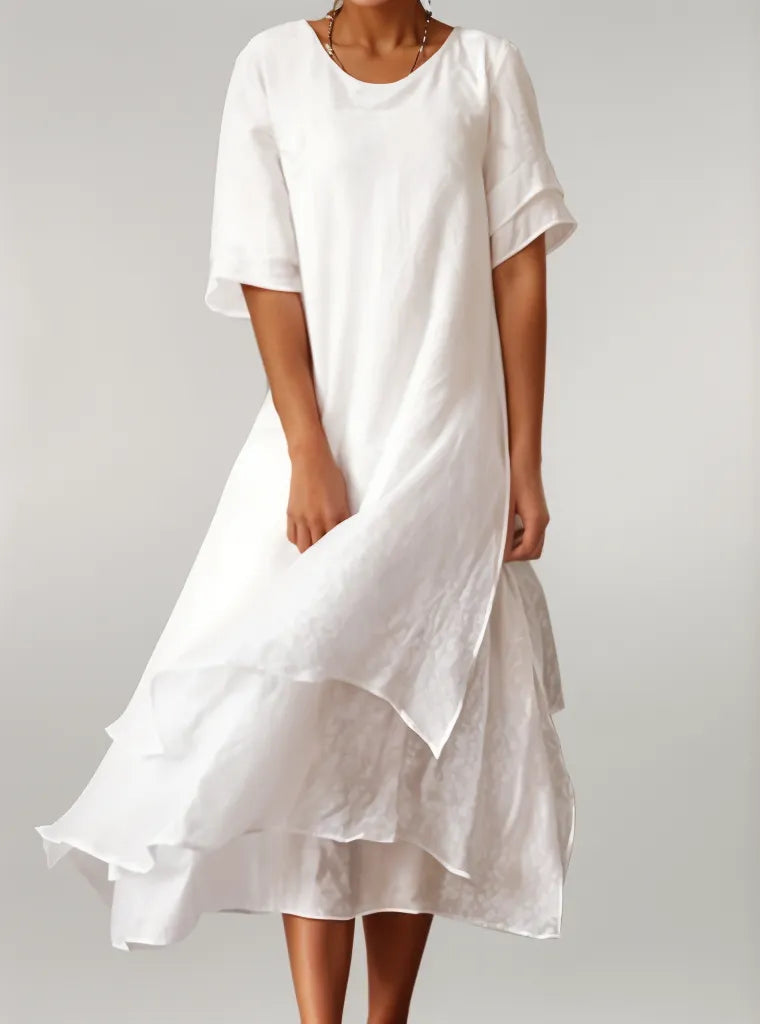 Ivanka – Rochie elegantă din bumbac, lungă