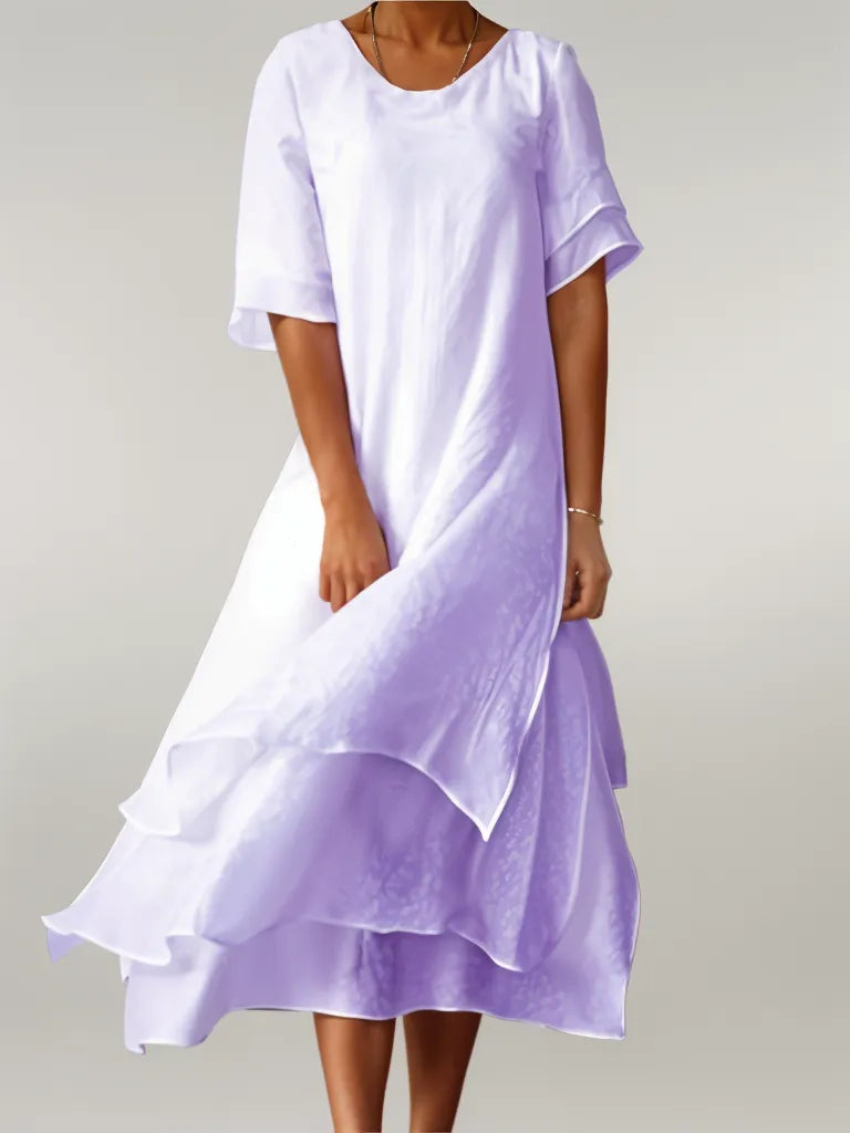 Ivanka – Rochie elegantă din bumbac, lungă