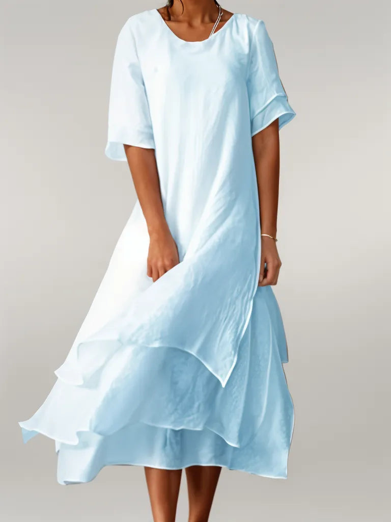 Ivanka – Rochie elegantă din bumbac, lungă
