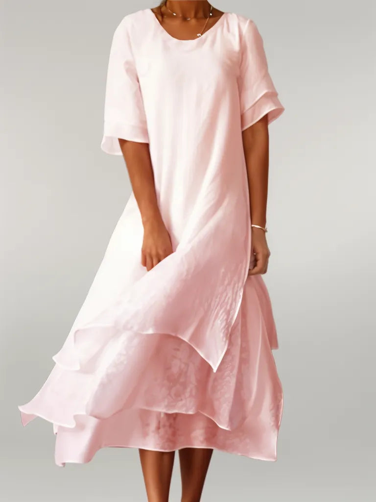 Ivanka – Rochie elegantă din bumbac, lungă
