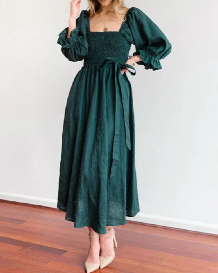 Michelle | Rochie cu Mâneci Volanate