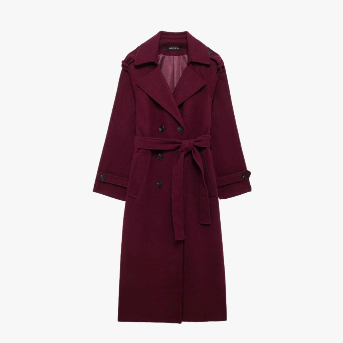 Palton Burgundy de Toamnă