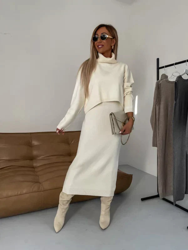 Joana | Rochie cu guler asortat