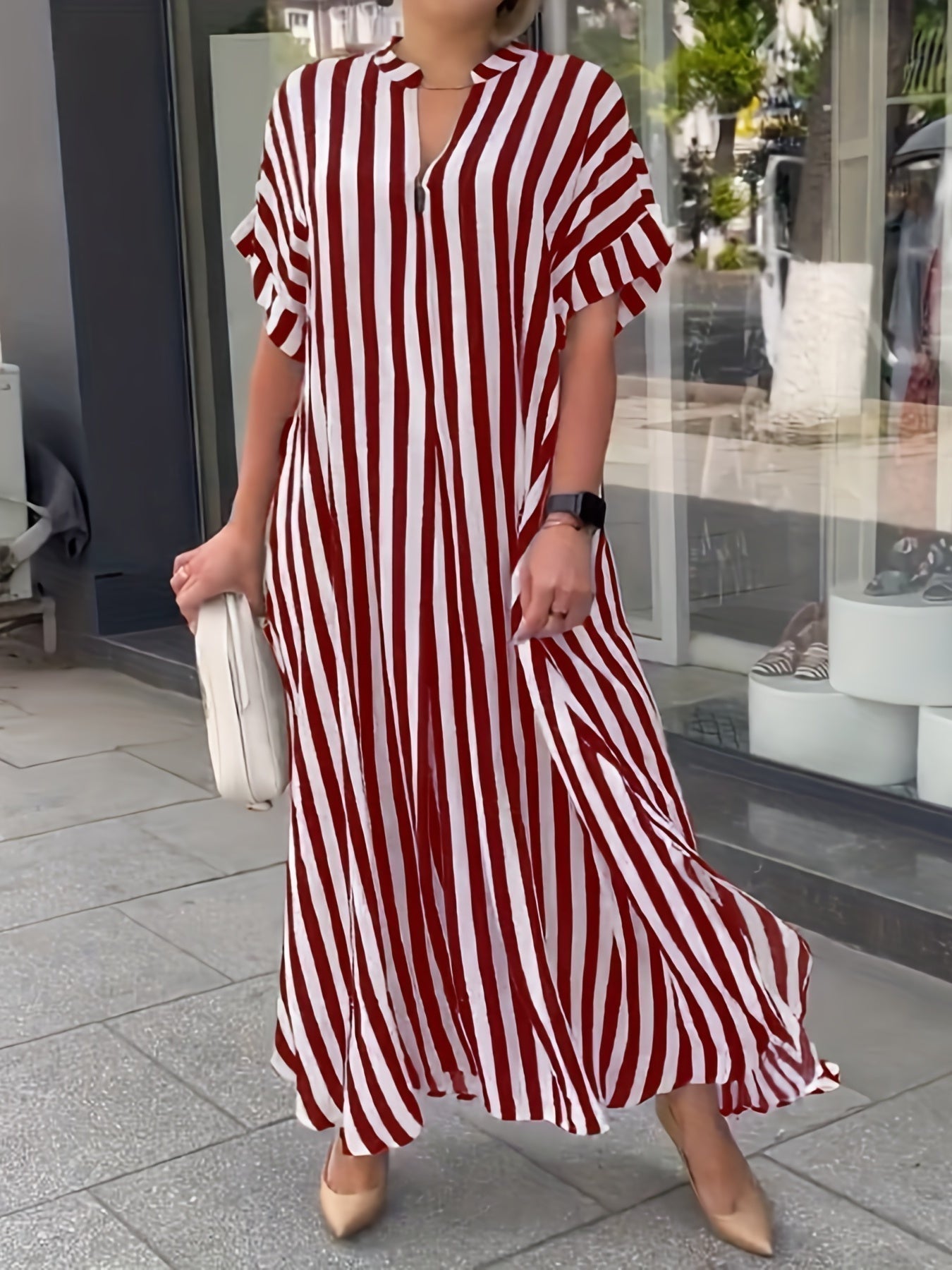 Liora | Rochie cu Model în Dungi