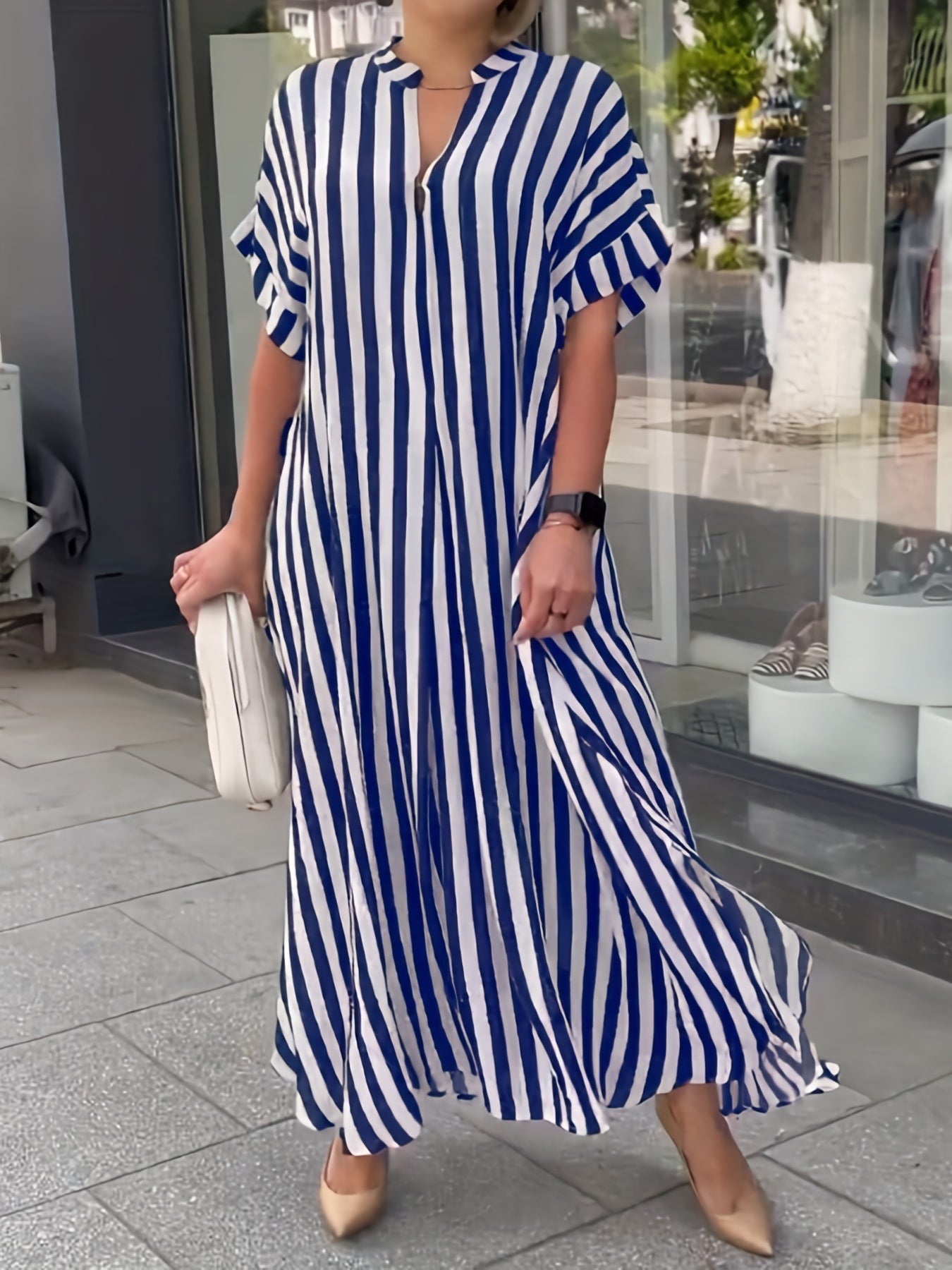 Liora | Rochie cu Model în Dungi