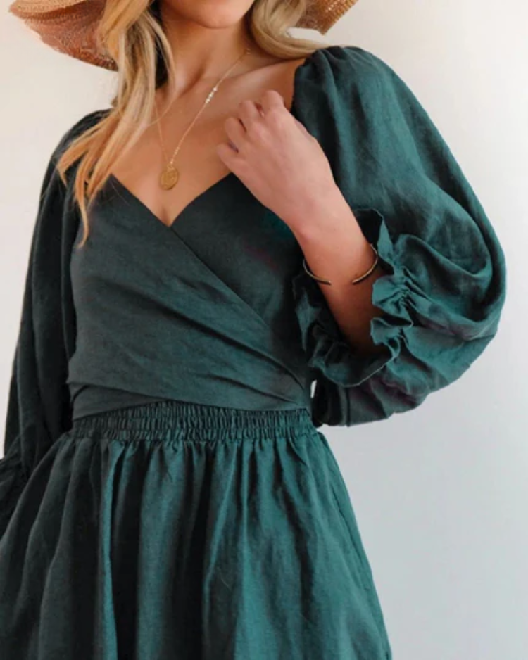Michelle | Rochie cu Mâneci Volanate