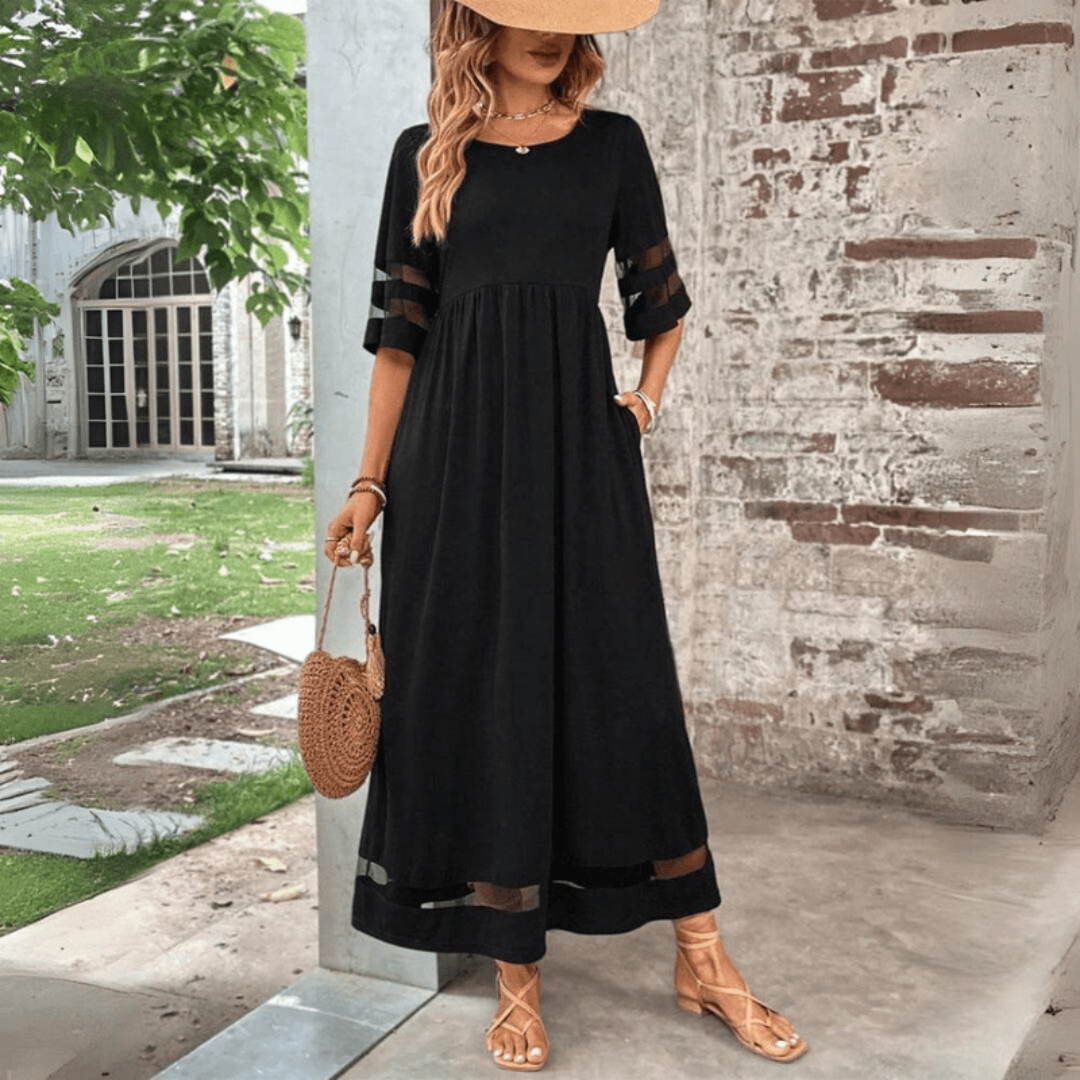 Zora | Rochie Maxi cu Eleganță Clasică