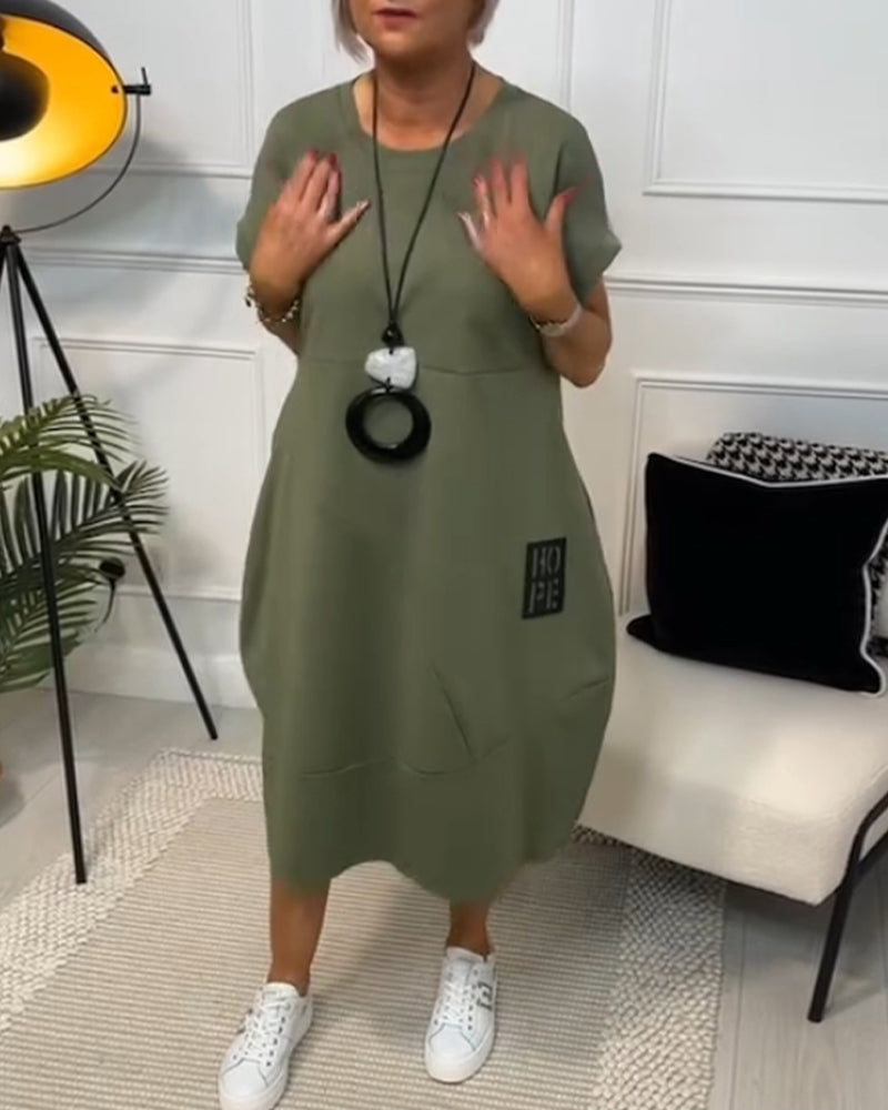 Iris™ - Rochie Elegantă cu Mâneci Scurte