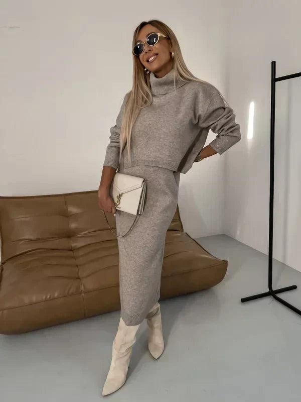 Joana | Rochie cu guler asortat