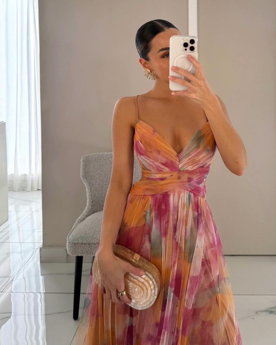Giselle - Rochie Maxi Incantevă cu Imprimeu Floral