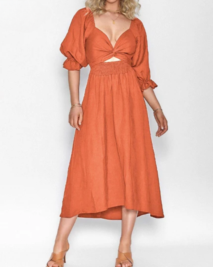 Michelle | Rochie cu Mâneci Volanate