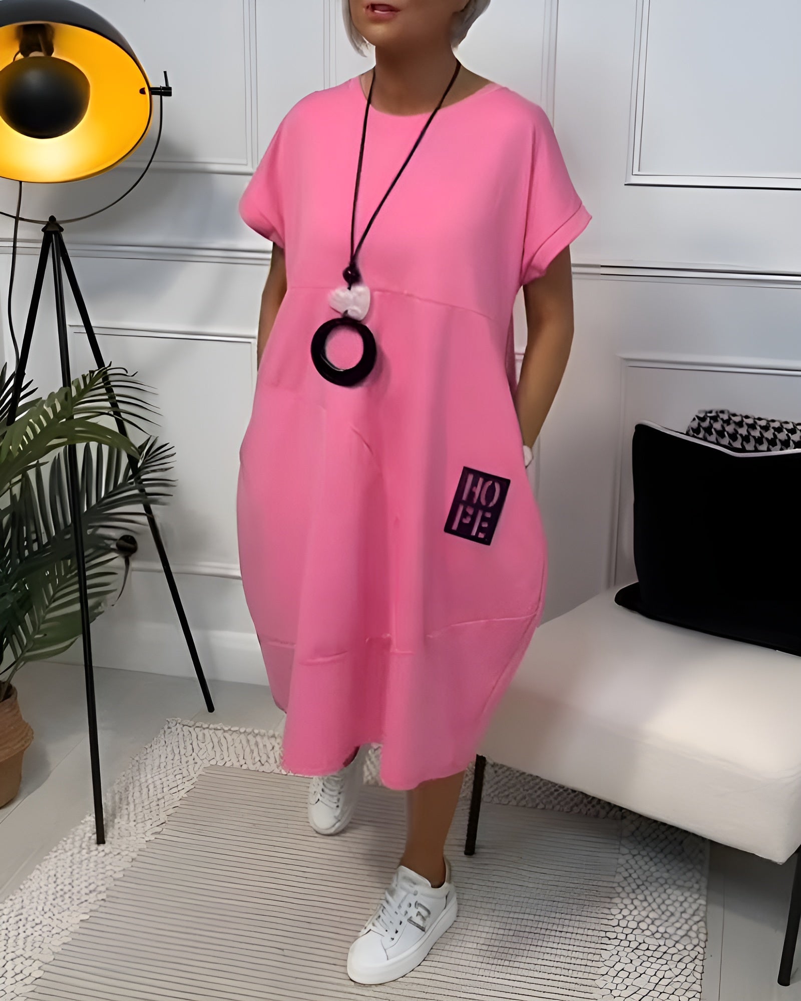 Iris™ - Rochie Elegantă cu Mâneci Scurte