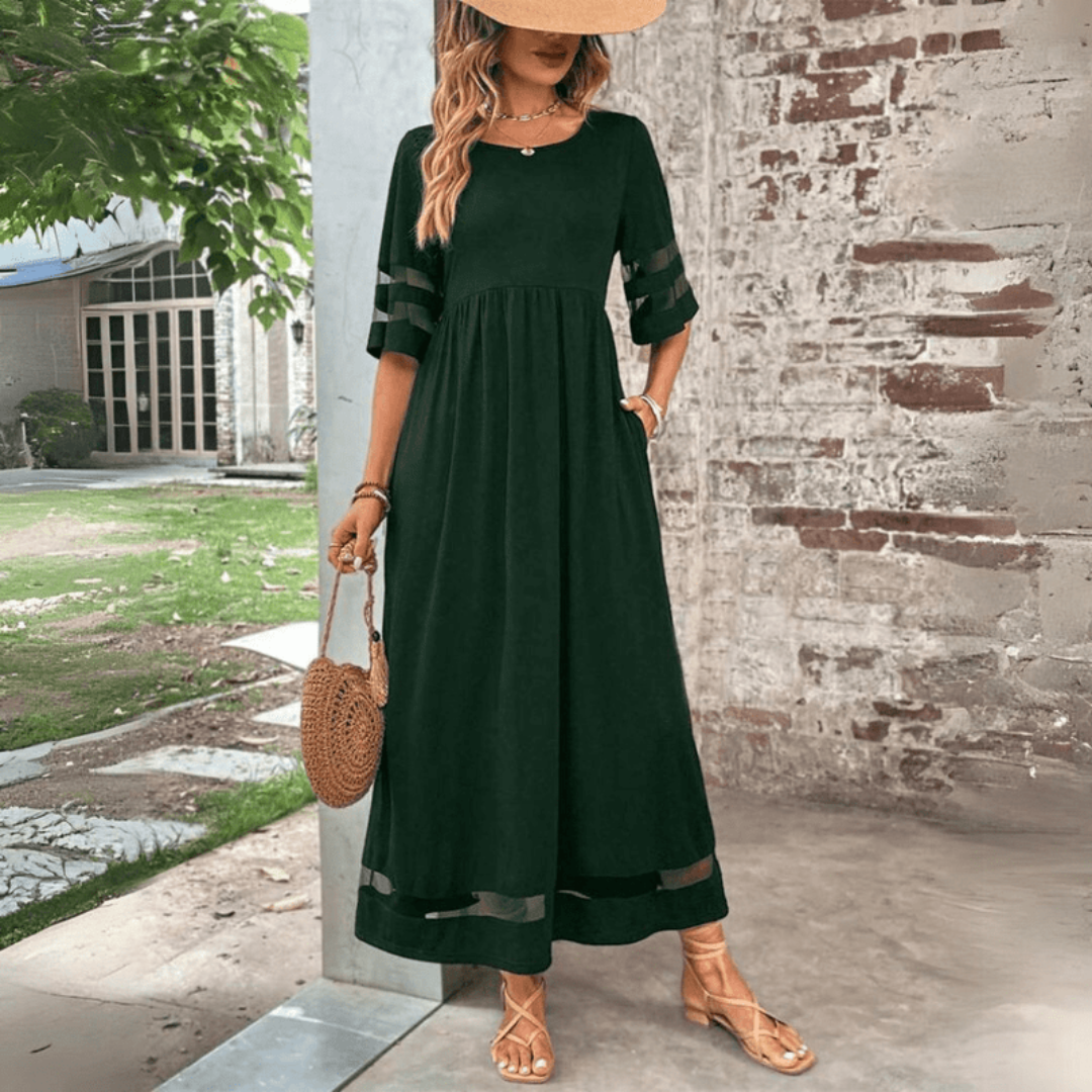 Zora | Rochie Maxi cu Eleganță Clasică