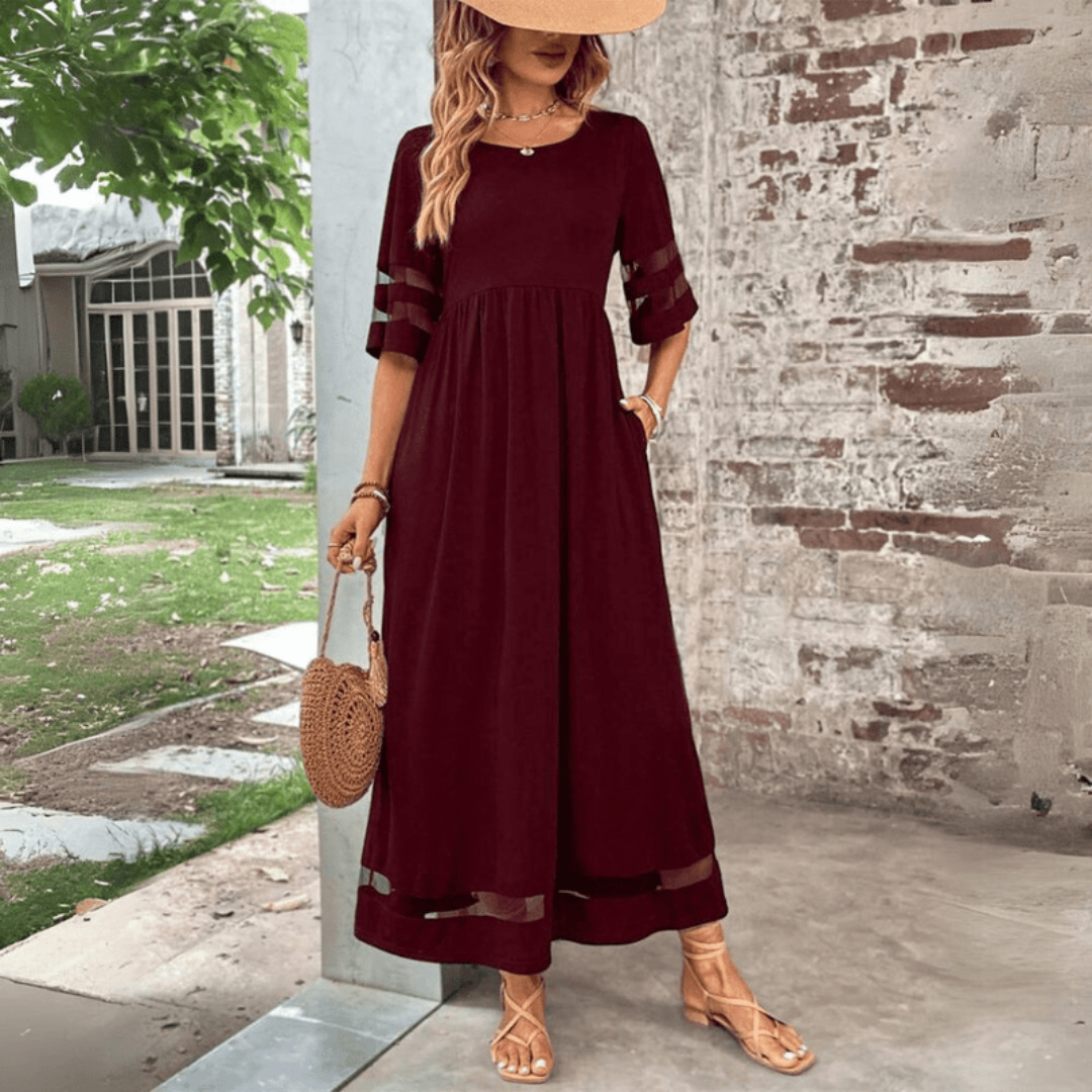 Zora | Rochie Maxi cu Eleganță Clasică