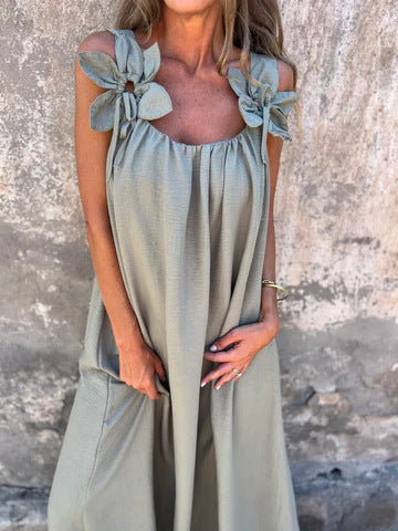 Mariana | Rochie de damă simplă cu imprimeu floral