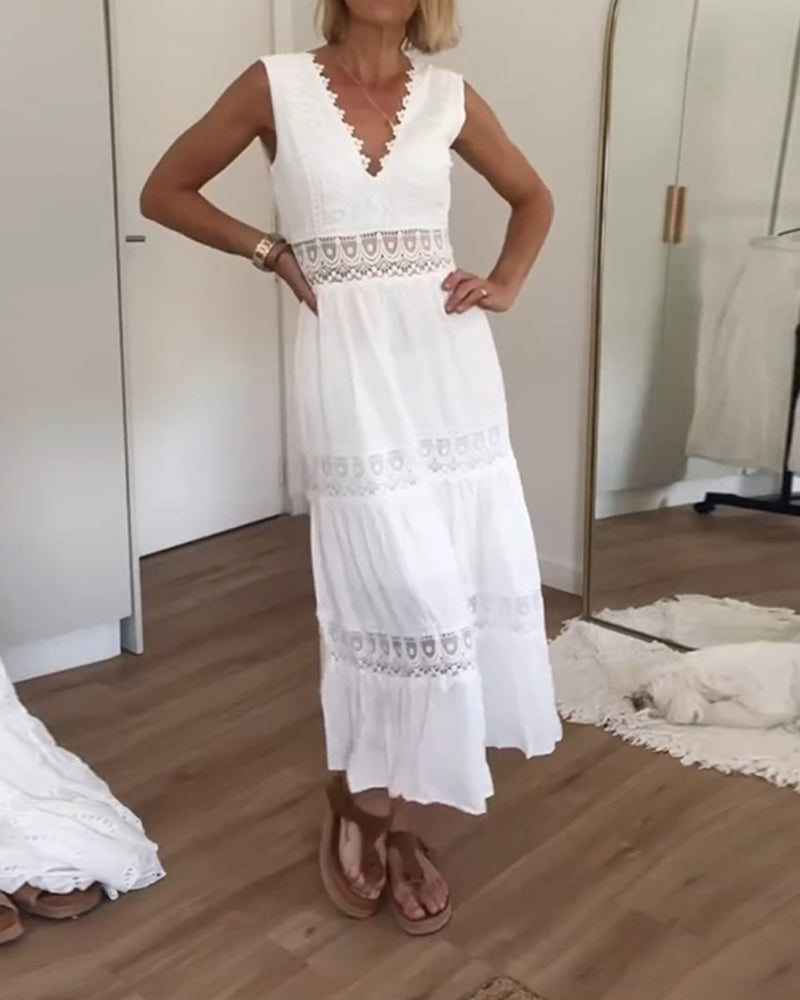 HOPE™ - VÂNZARE ROCHIE ALBĂ DIN DANTELĂ