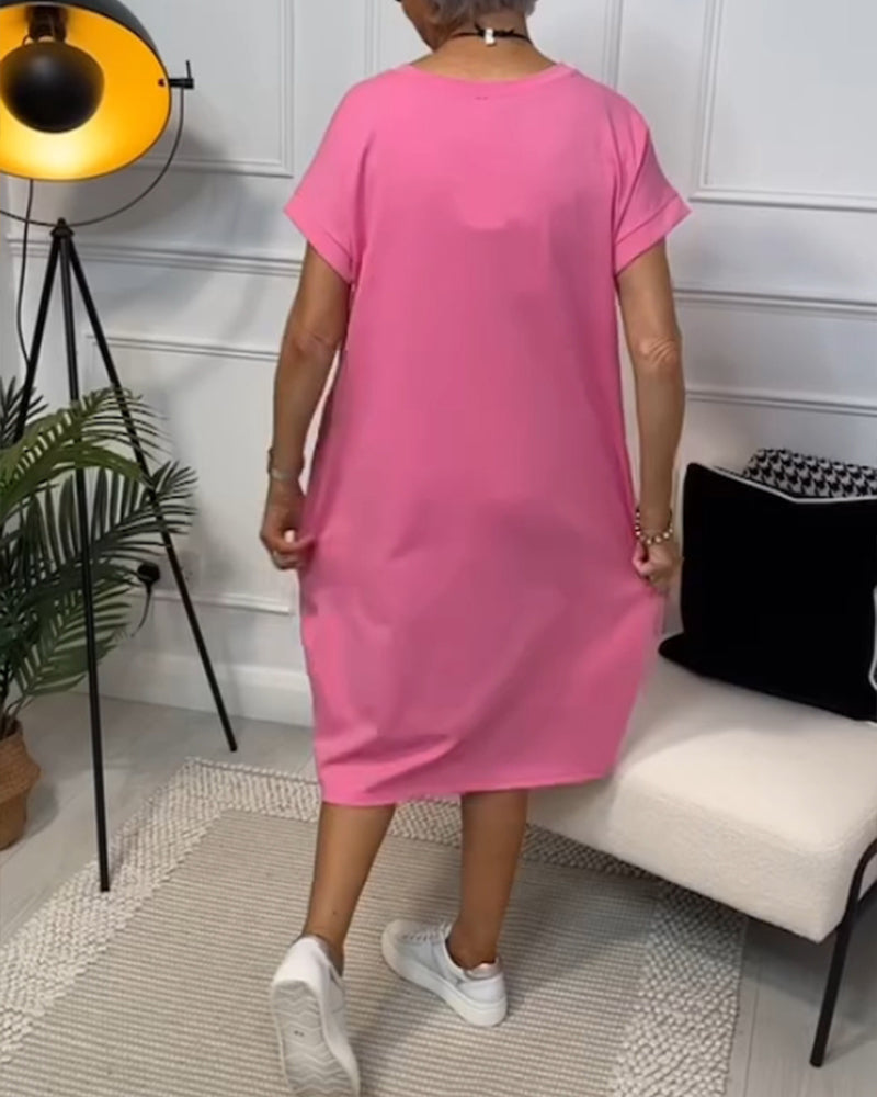 Iris™ - Rochie Elegantă cu Mâneci Scurte