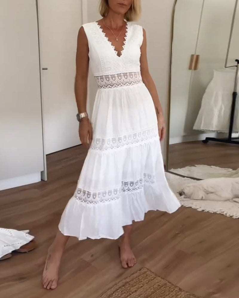 HOPE™ - VÂNZARE ROCHIE ALBĂ DIN DANTELĂ