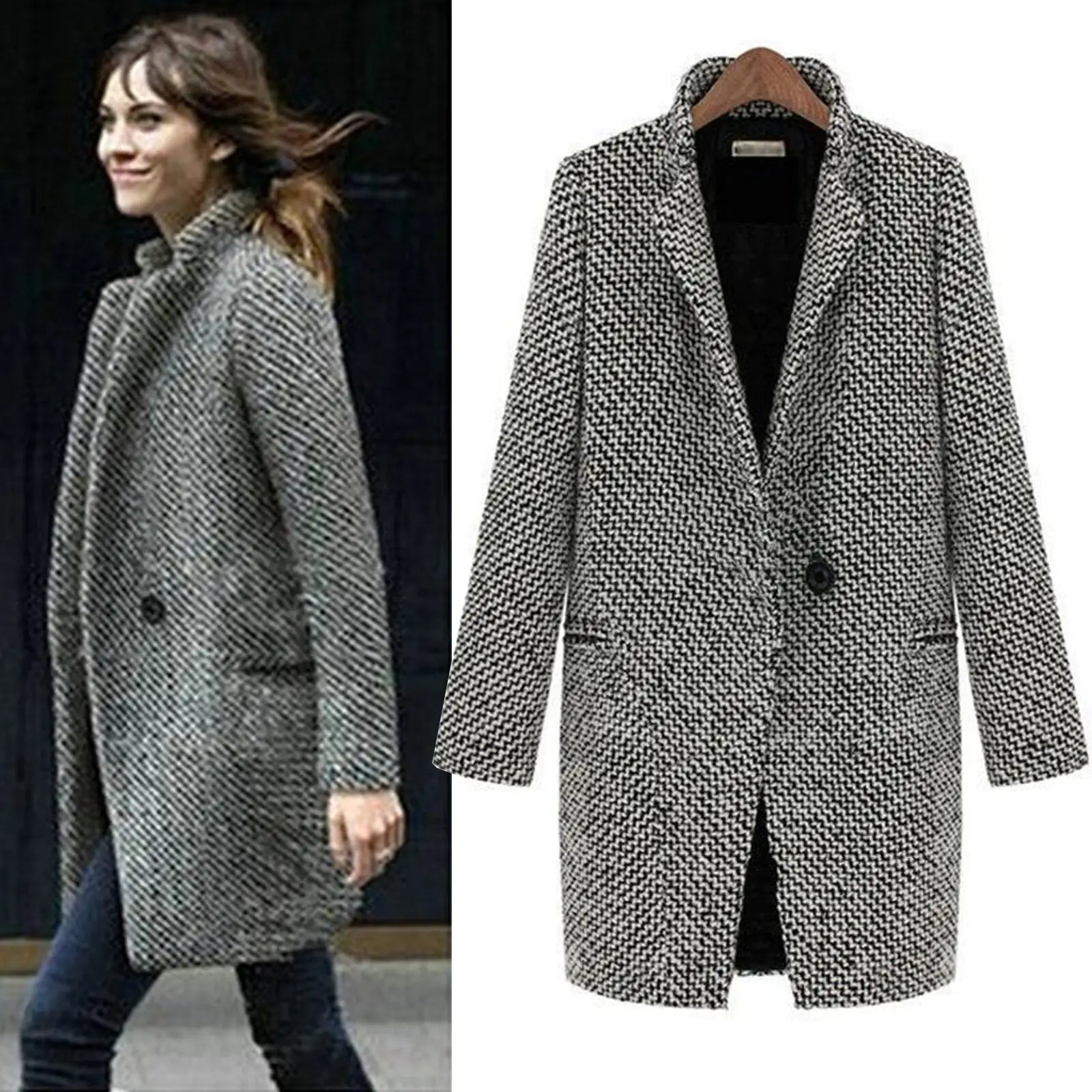 Klara™ | Palton lung elegant din lână