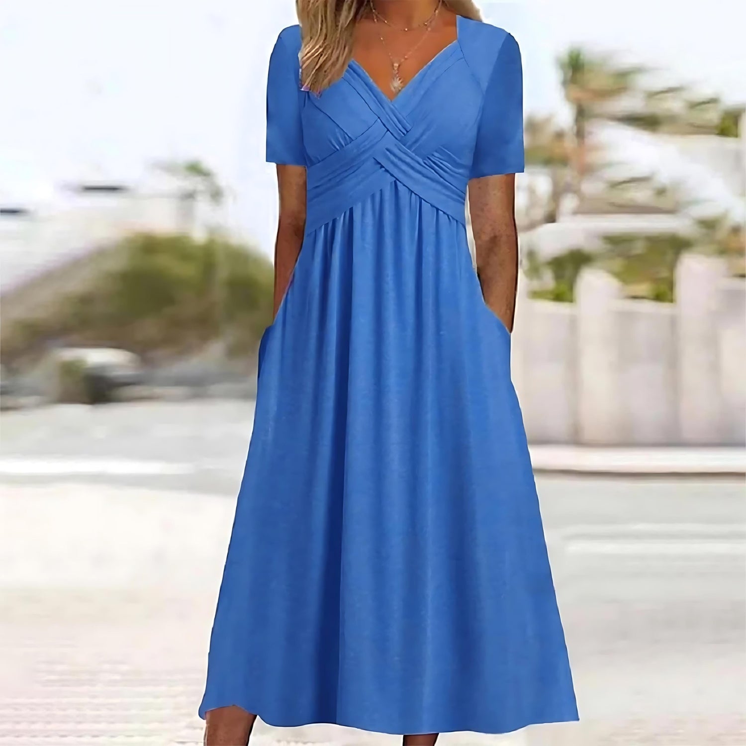 Jamajka - Rochie midi elegantă cu ajustare