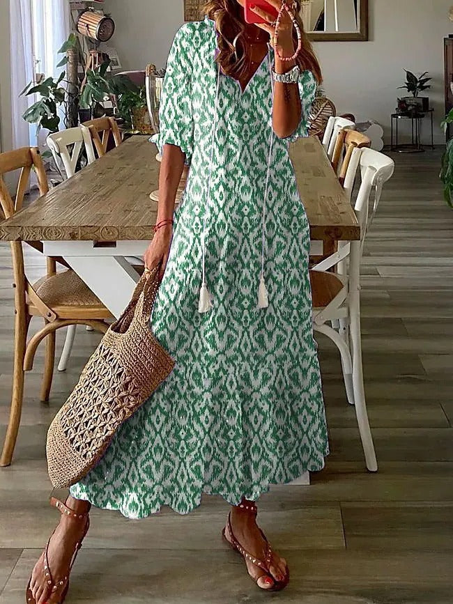 Florince™ - Rochie Maxi Inspirată de Stil Boho