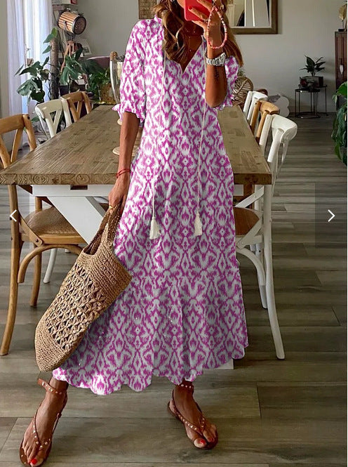 Florince™ - Rochie Maxi Inspirată de Stil Boho
