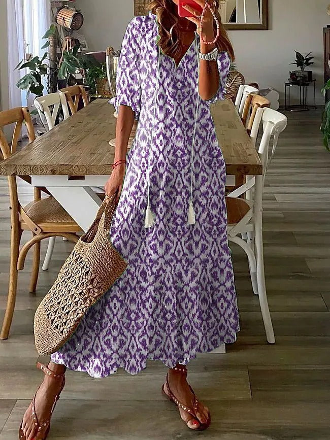 Florince™ - Rochie Maxi Inspirată de Stil Boho