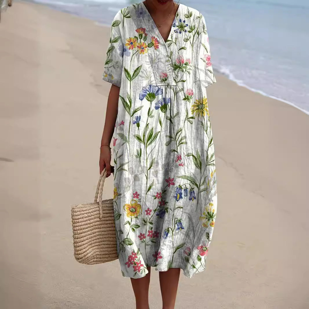 Nicka™ | Rochie cu model floral viu