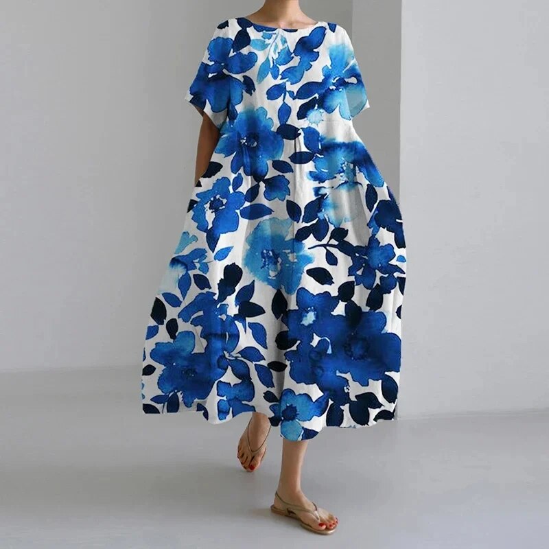 Amelia - Rochie Boho cu Print Floral