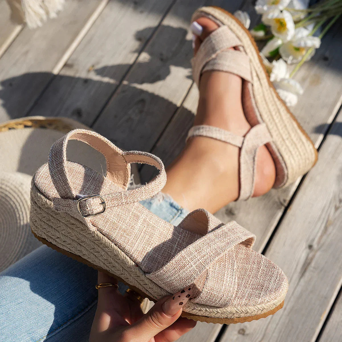 Alina™ - Sandale platforme de vară