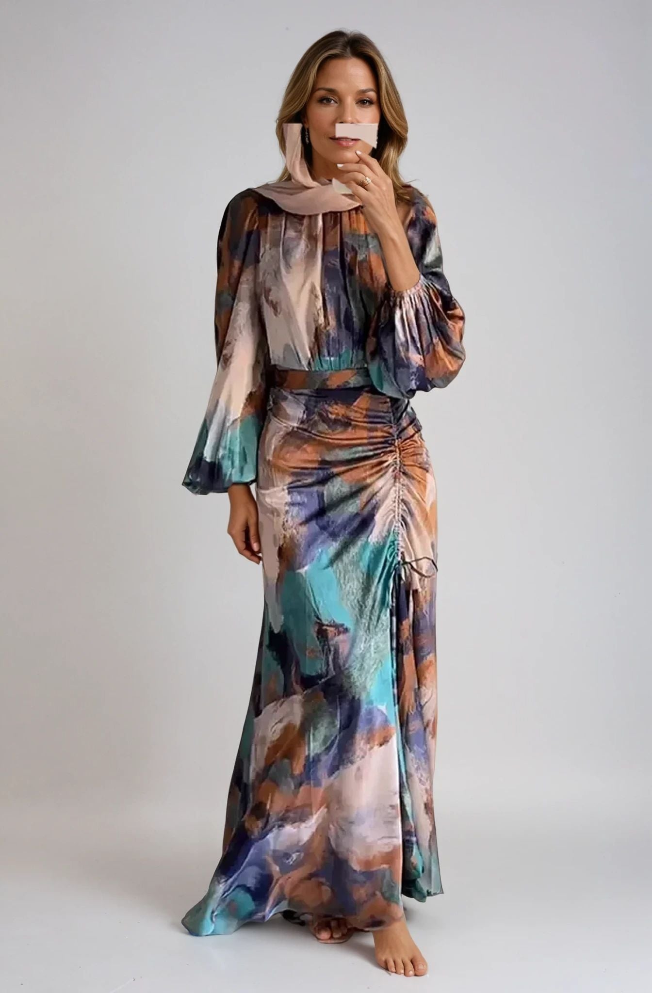 Zaya | Rochie Elegantă cu Plisaje