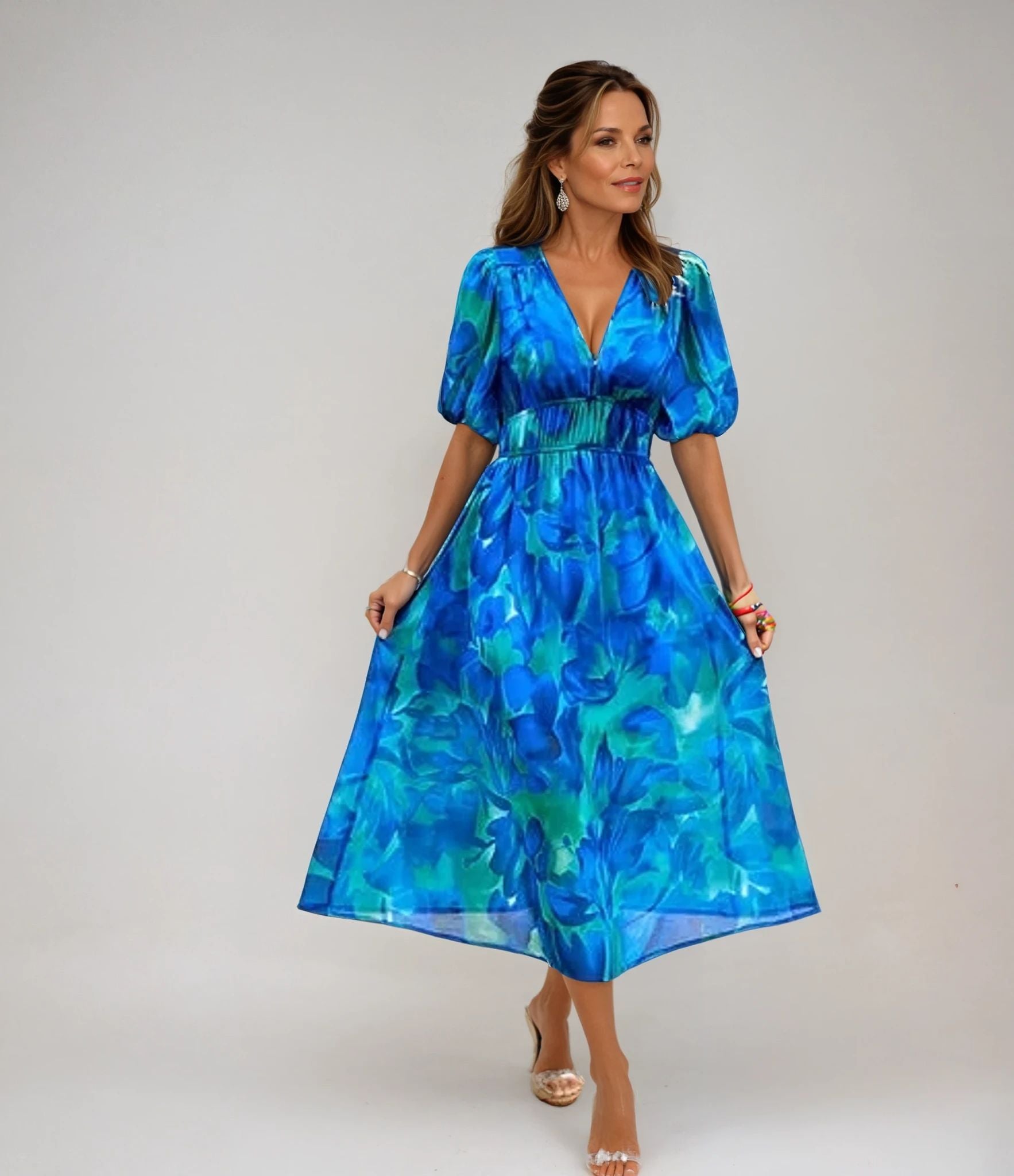 Leni | Rochie Midi Elegantă pentru Ocazii