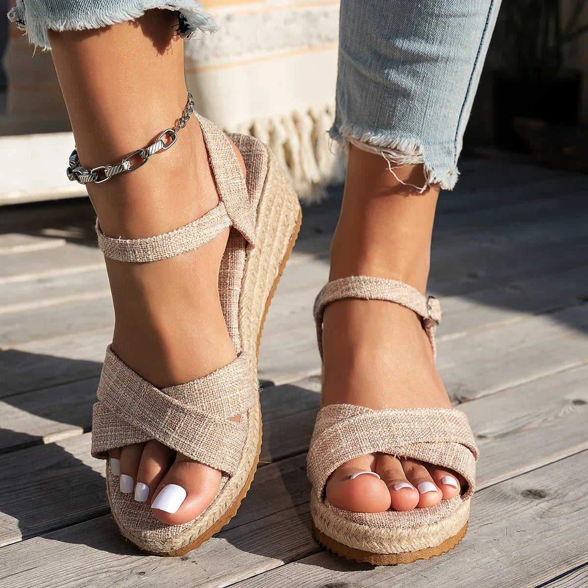 Alina™ - Sandale platforme de vară