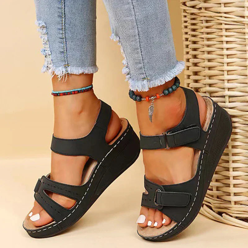 Elena™ – Sandale platforme confortabile de vară