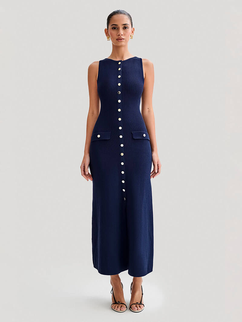 Natalie | Rochie Maxi fără Mâneci