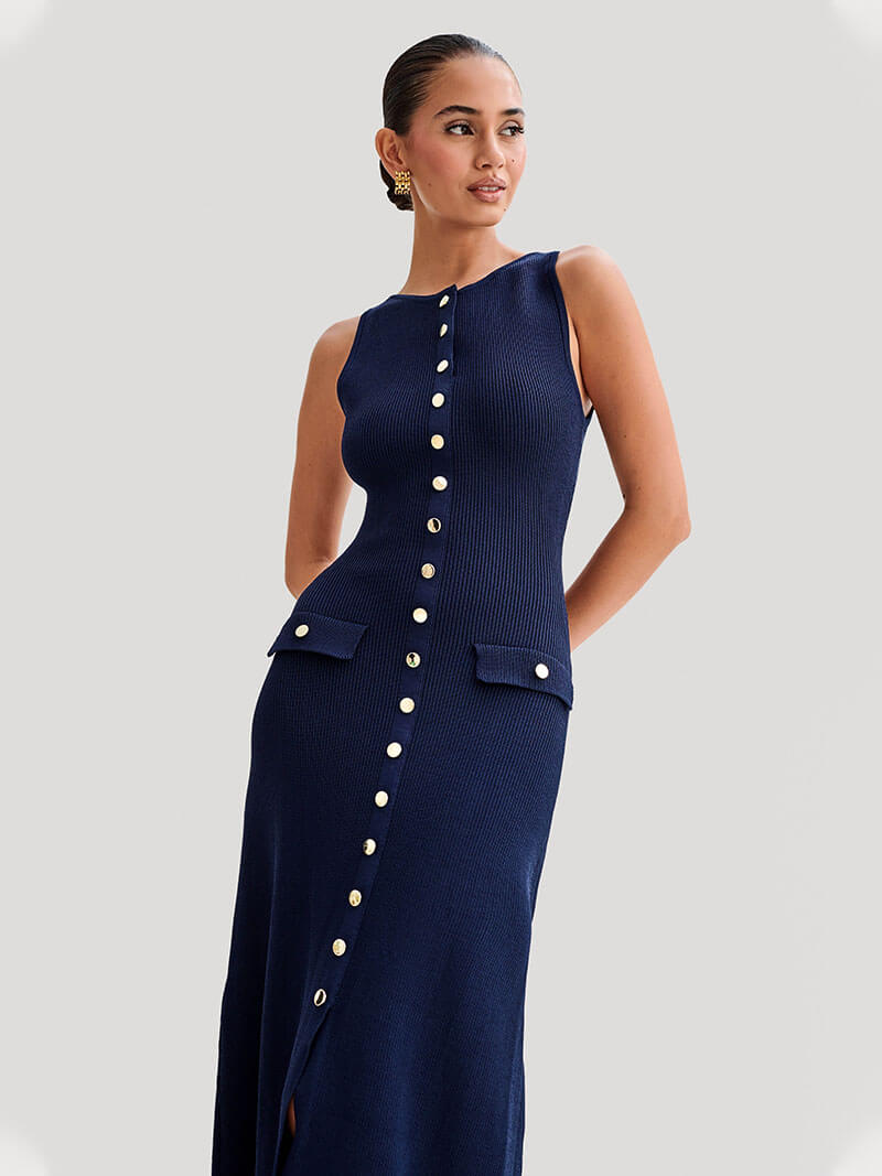 Natalie | Rochie Maxi fără Mâneci