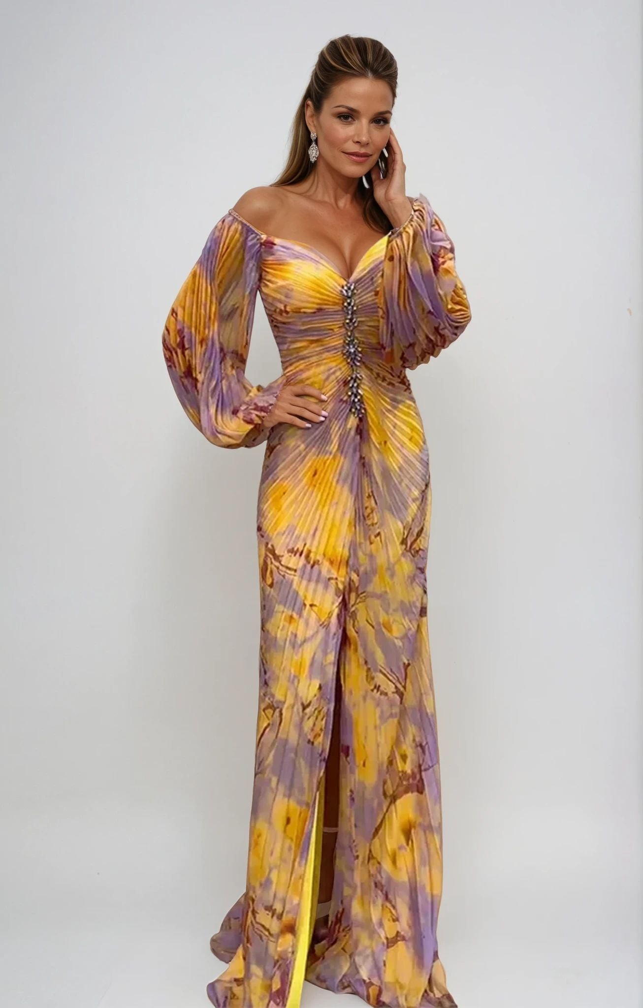 Cristina | Rochie Elegantă cu Decupaj în Formă de V