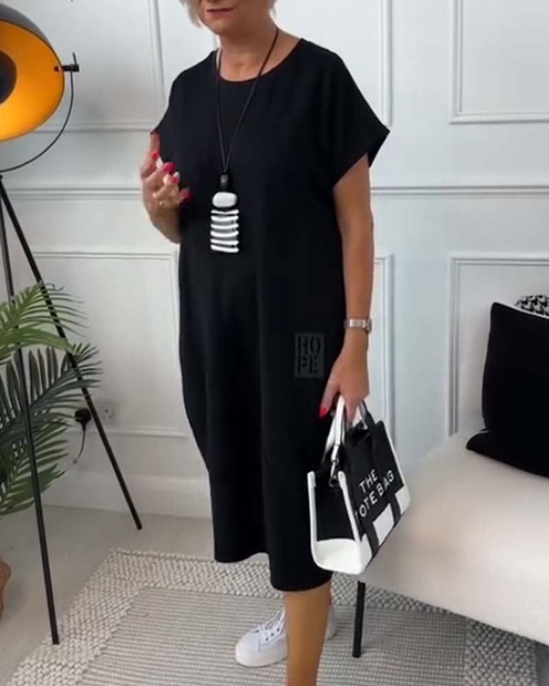 Iris™ - Rochie Elegantă cu Mâneci Scurte