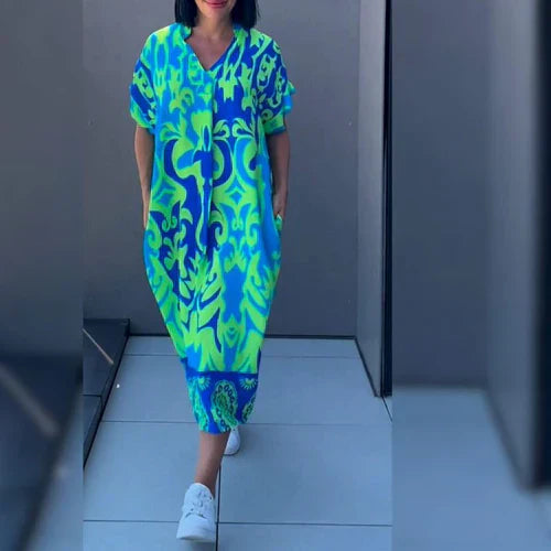 Rochie Florală Elegantă Elena™ - Stil Romantic și Sofisticat
