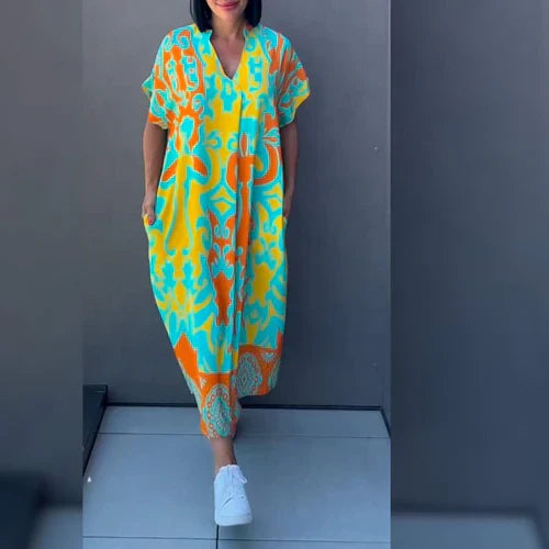 Rochie Florală Elegantă Elena™ - Stil Romantic și Sofisticat