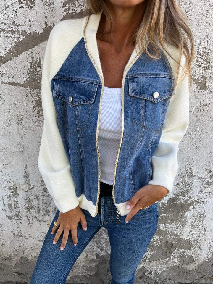 Zoe™ - Jachetă din Denim Elegantă