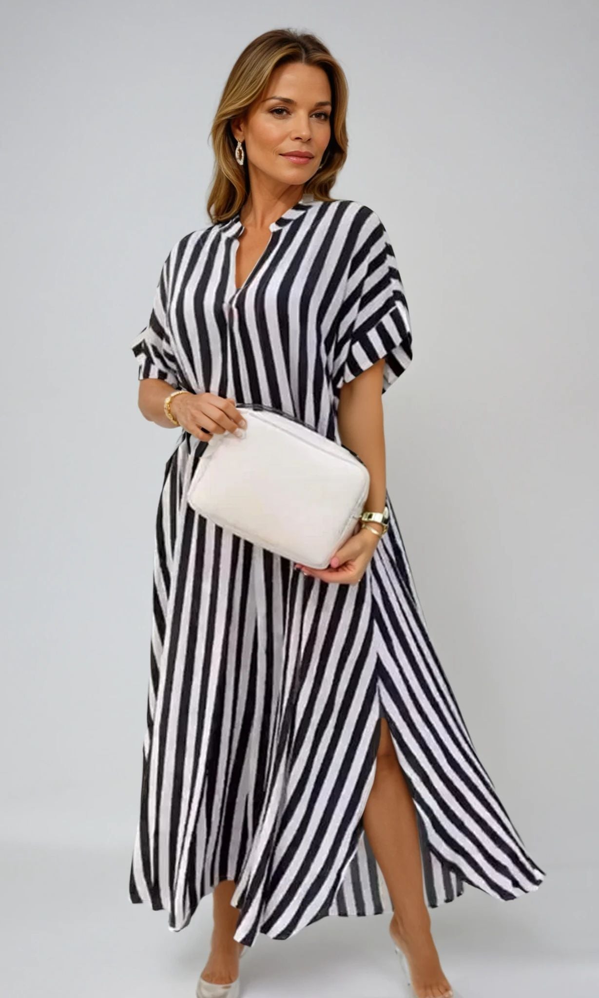 Liora | Rochie cu Model în Dungi
