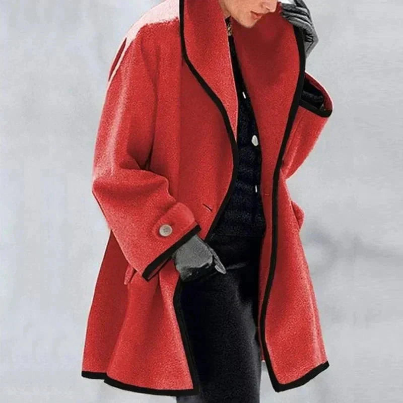 Maria™ | Jachetă din Fleece Plus Size, Stilată și Modernă