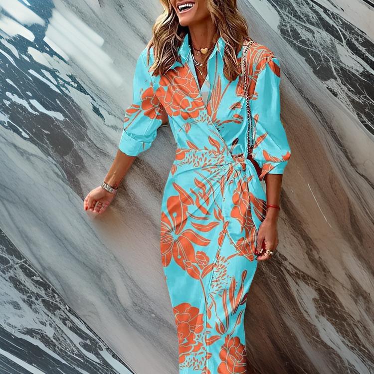 Amira™ | Rochie tricotată cu guler elegant