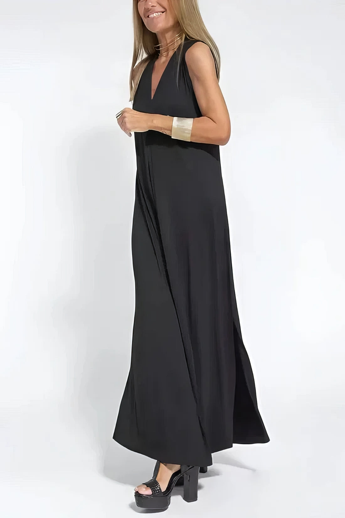 Elli | Rochie lungă elegantă cu cardigan asortat inclus